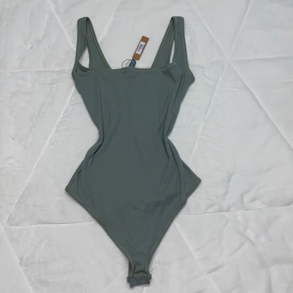Skims Cotton Ribbed Bodysuit